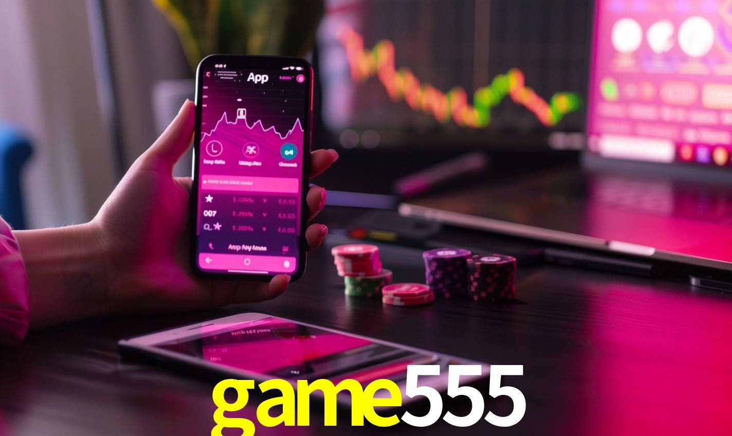 Comparação APP mobile vs versão web da game555